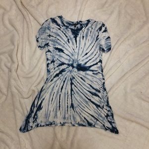 CABLE & GAUGE tie-dye short sleeved dress